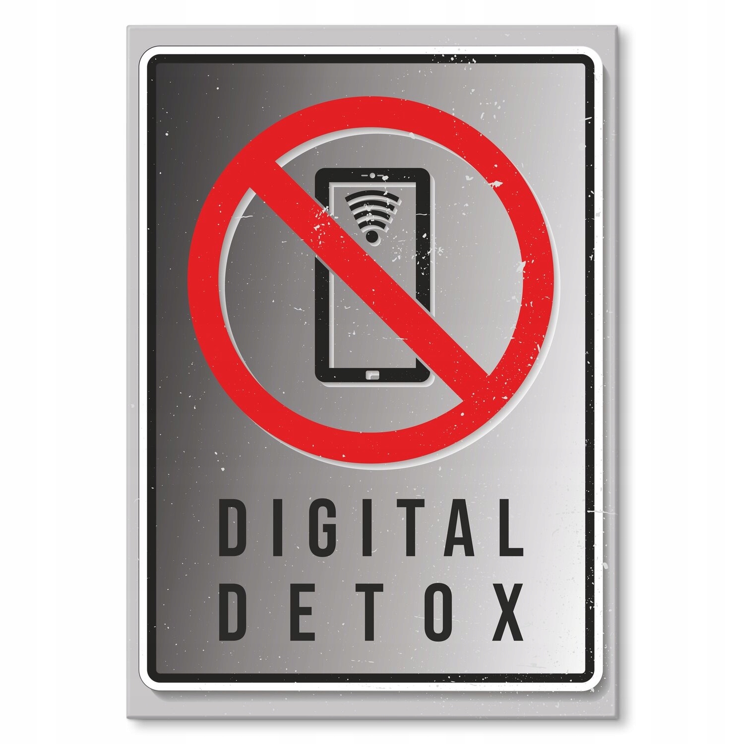 Kovový plakát Digital Detox Dárek 30 x 42 cm