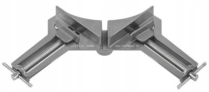 ŚCISK STOLARSKI KĄTOWY UCHWYT 75 mm ZACISK ALUMINIOWY DO DREWNA MEBLI