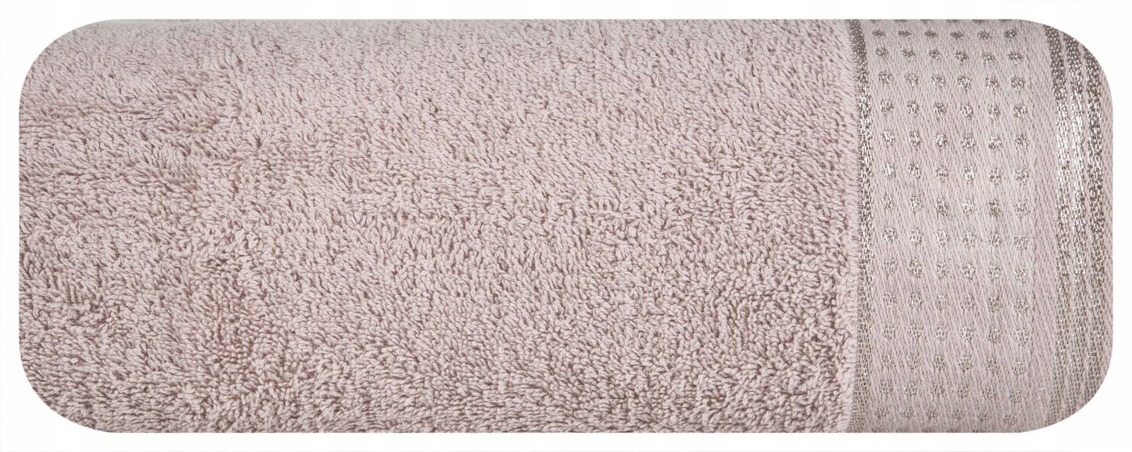 

Ręcznik Luna Pudrowy Srebrna Bordiura 30x50 cm