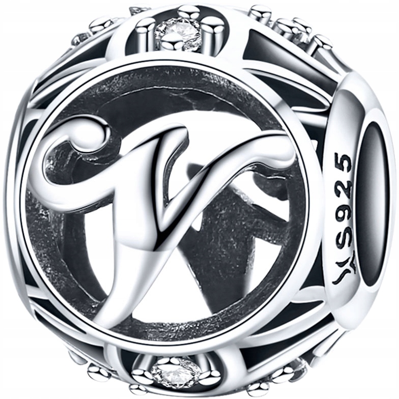 

Charms do Pandora Literka V srebro 925 koralik