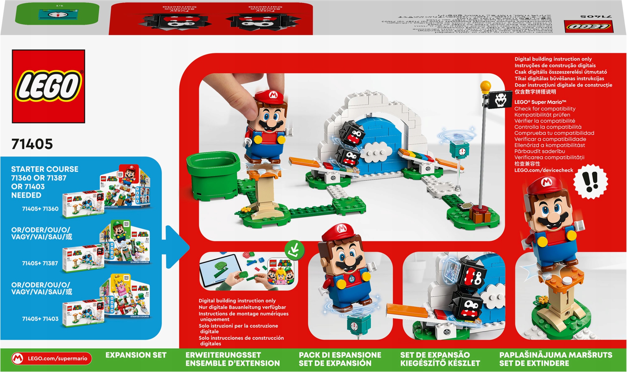 LEGO Super Mario Salta Fuzzy'ego 71405 154 el. 6+ Marka LEGO