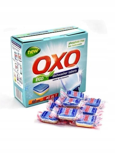 Levně 3 x Tablety do myčky 40 ks s leštidlem Oxo All in One