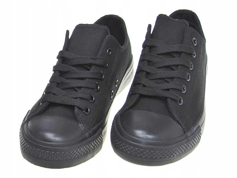 Tenisówki Trampki TL151 All Black r.44 Rozmiar 44