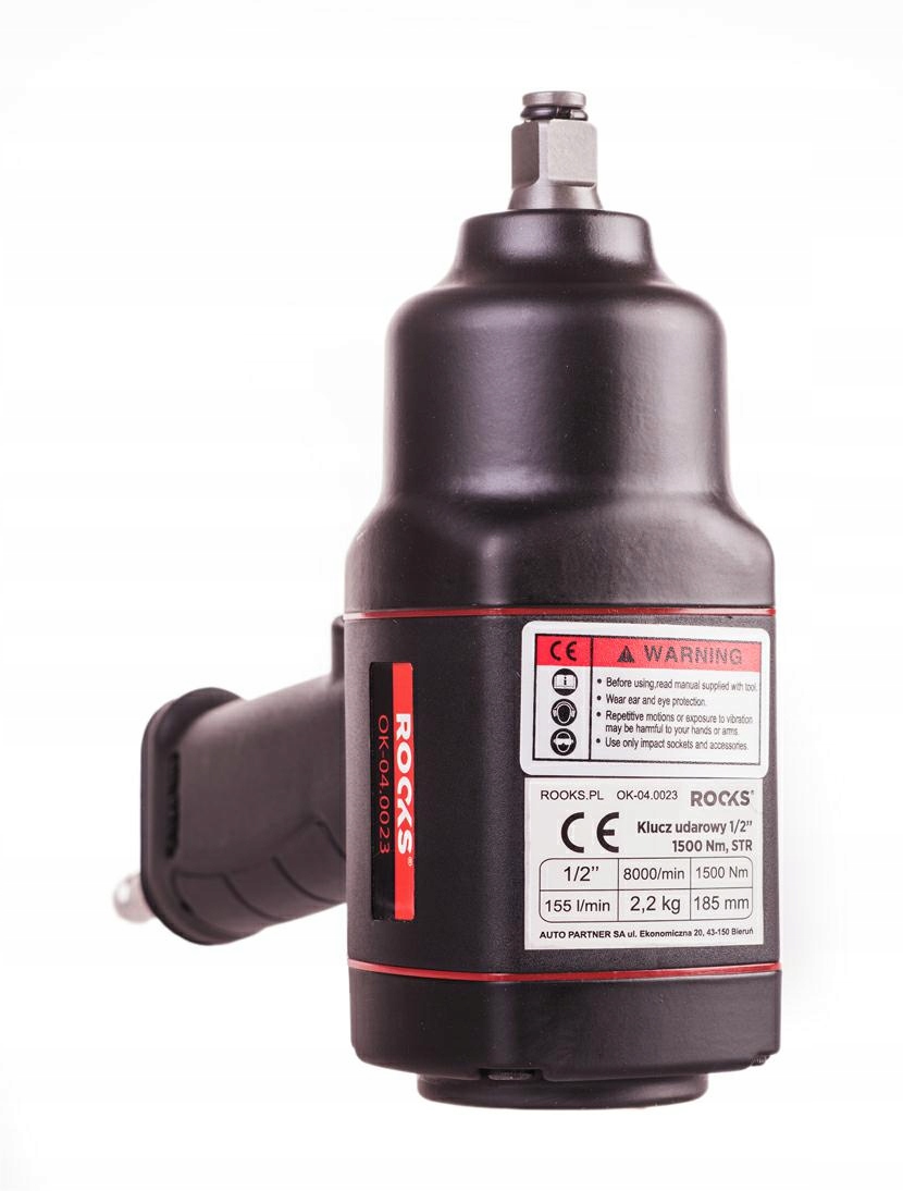 ROOKS KLUCZ UDAROWY PNEUMATYCZNY 1/2" 1500Nm Marka Rooks