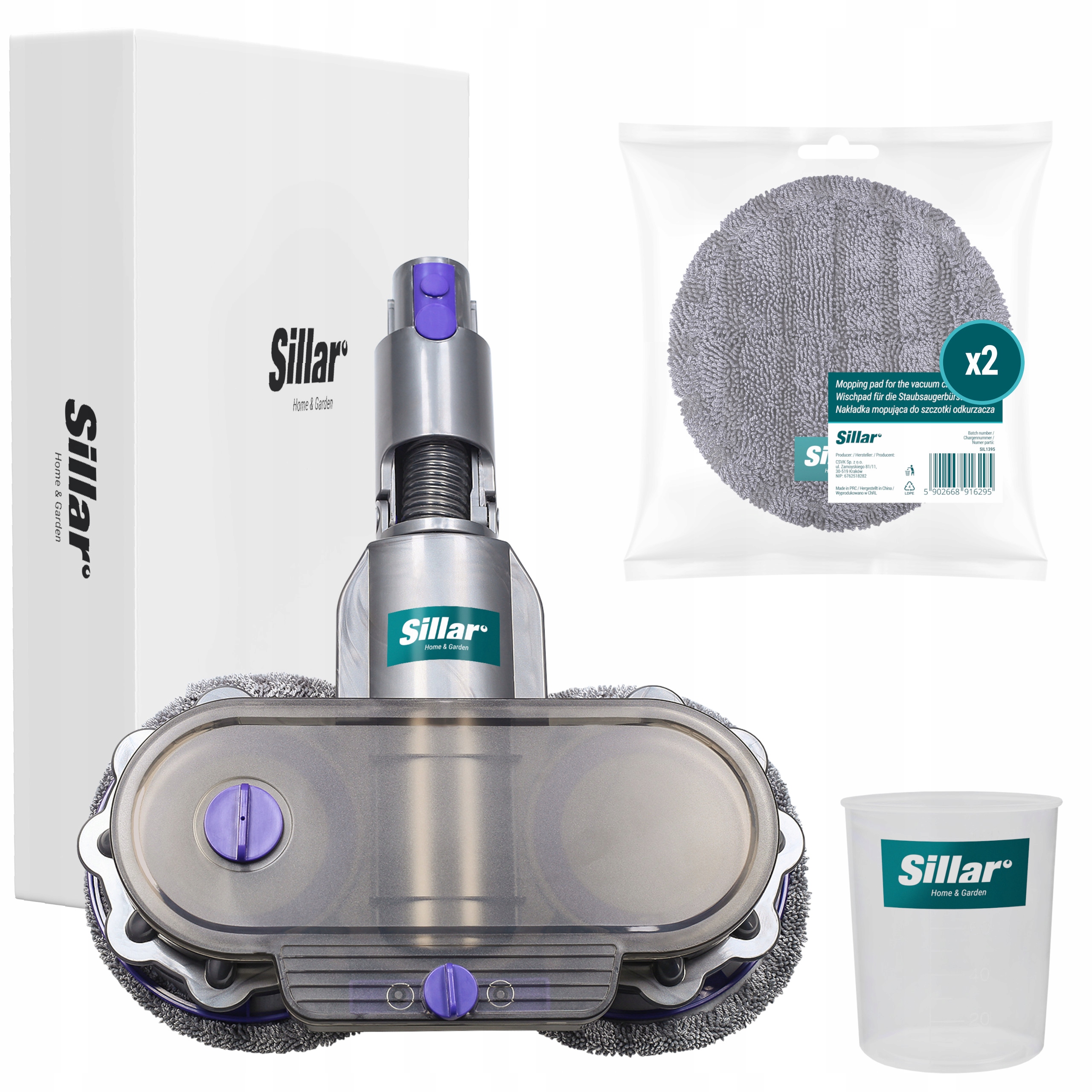 Kartáč mop 2x mopovací utěrky pro vysavač Dyson V7 V8 V10 V11 V15