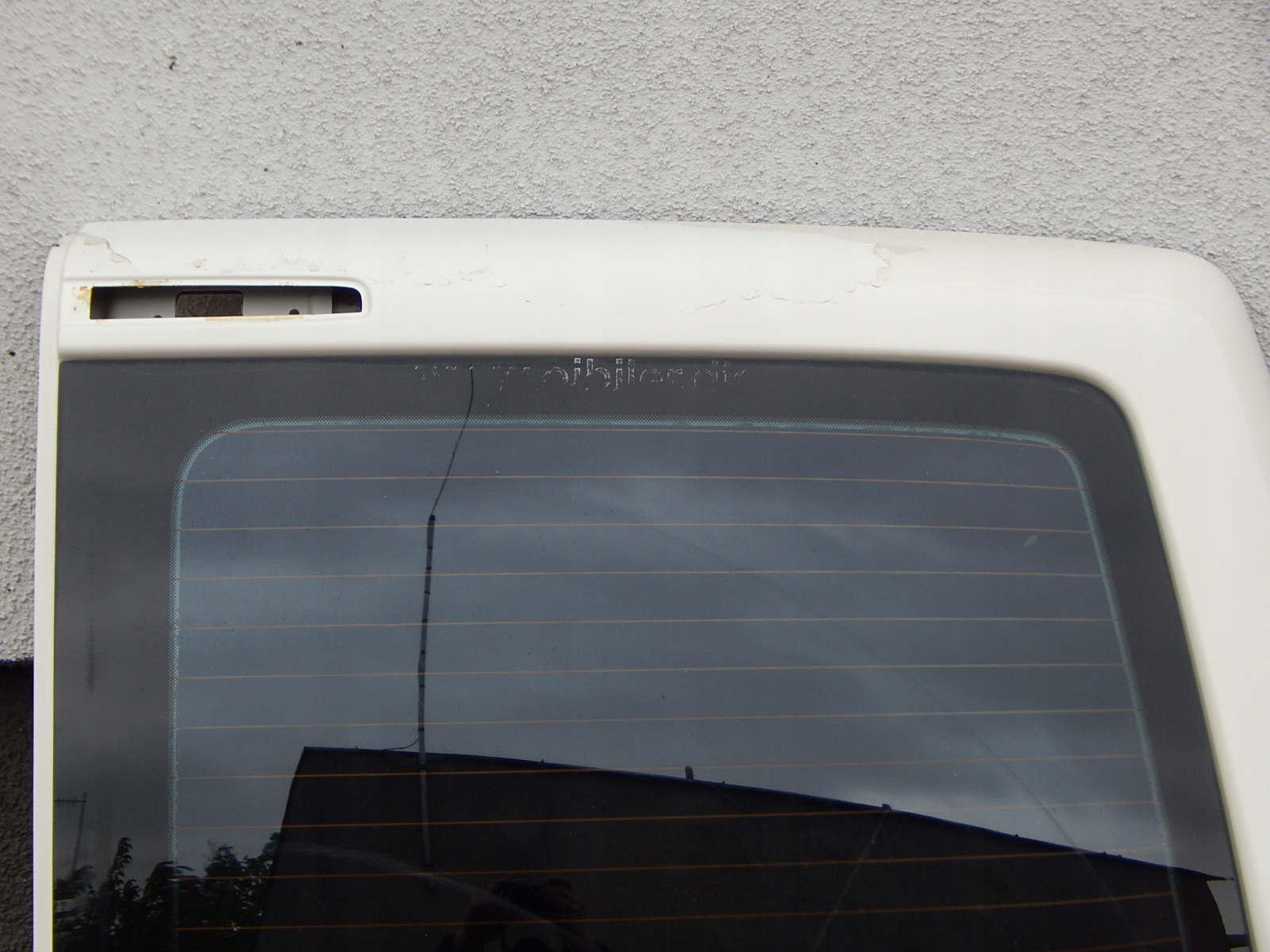 VW T5 drzwi skrzydełka prawe tył tylne BIAŁE z SZYBĄ. Producent części Volkswagen OE