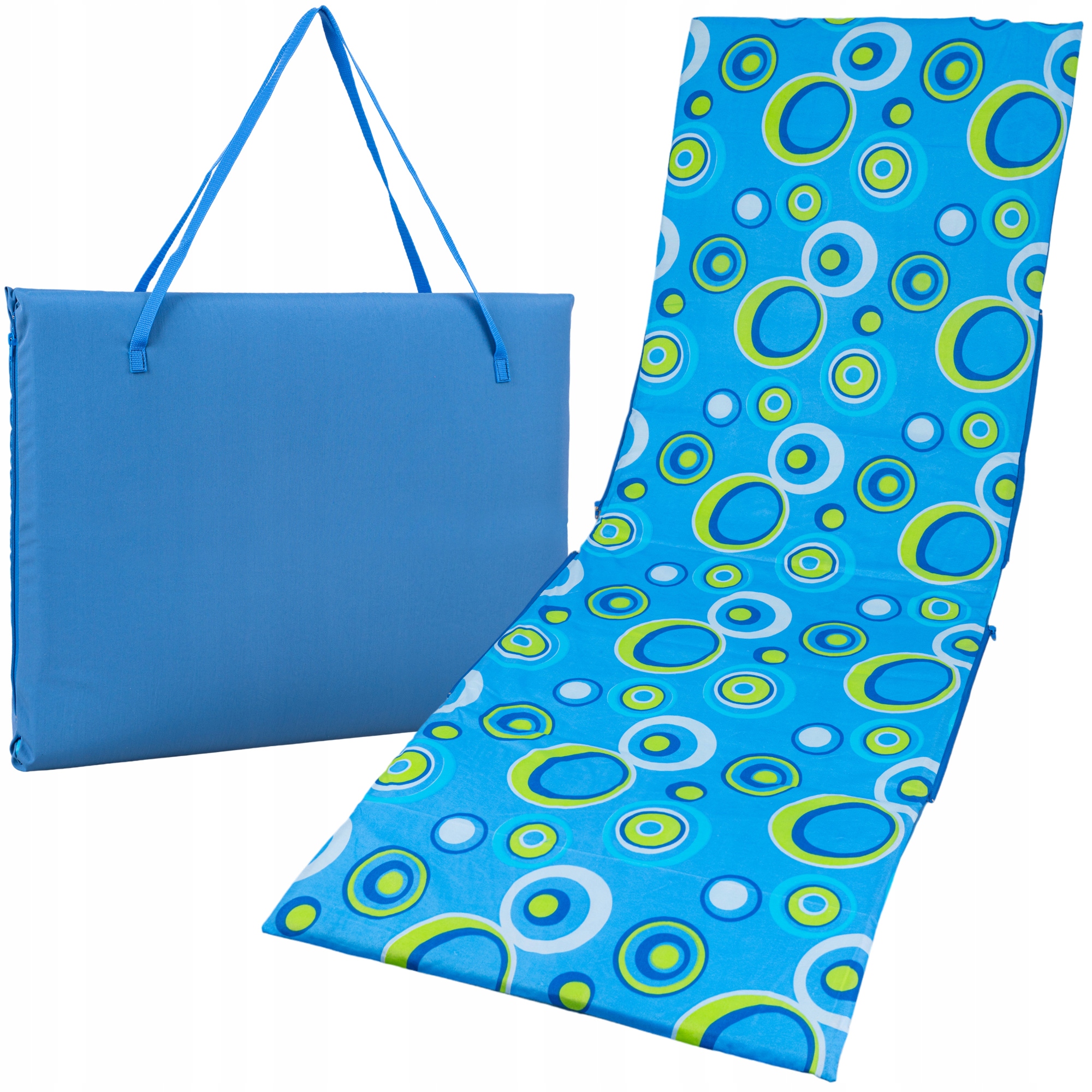 MATA PLAŻOWA KOC PIKNIKOWY DO LEŻENIA DUŻY GRUBY MIĘKKI TORBA NA RAMIE