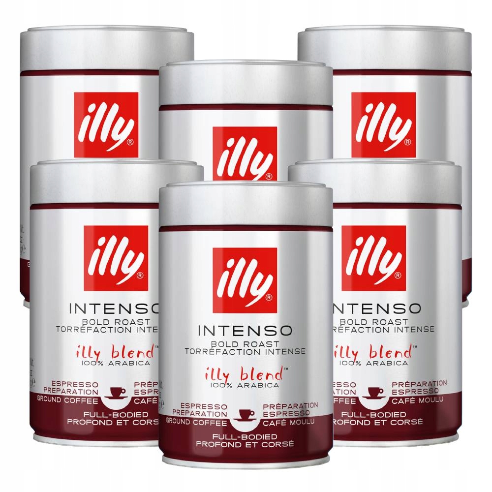 Kawa mielona illy Espresso Intenso Dark 6x250g