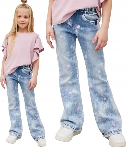 

All For Kids Spodnie Dzwony Blue Jeans r 104 110