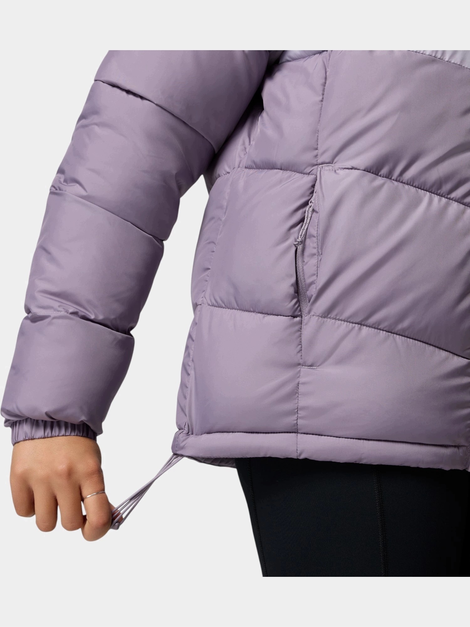 Columbia dámský fialový klasický kabát Puffect II Colorblock velikost L