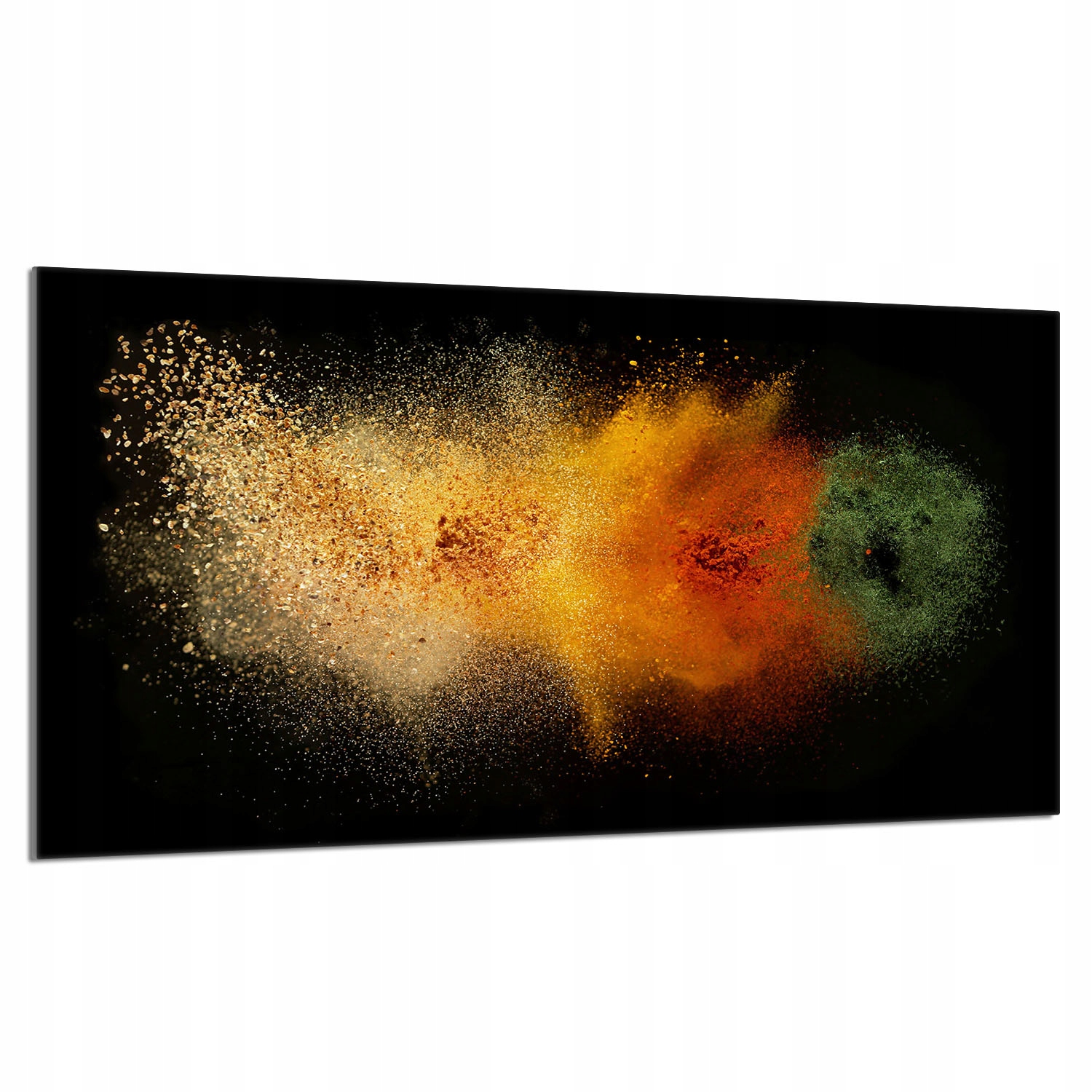 Skleněná ochranná deska na sporák 90x52 Koření do kuchyně