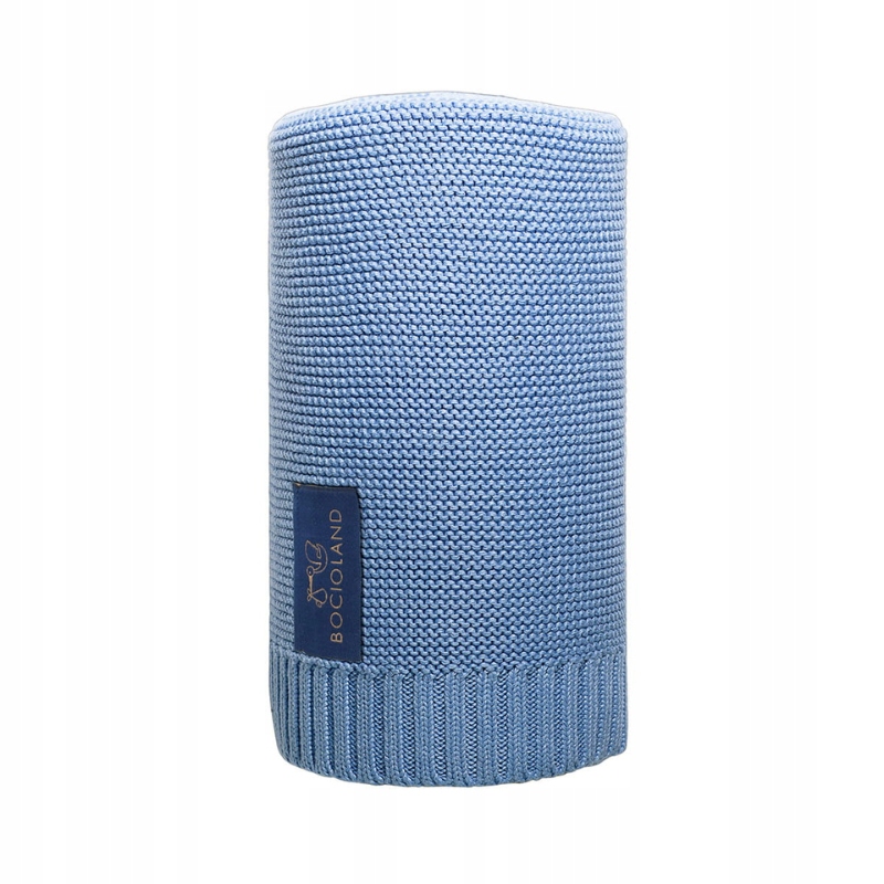 Kocyk bambusowy PARIS niebieski - BOCIOLAND