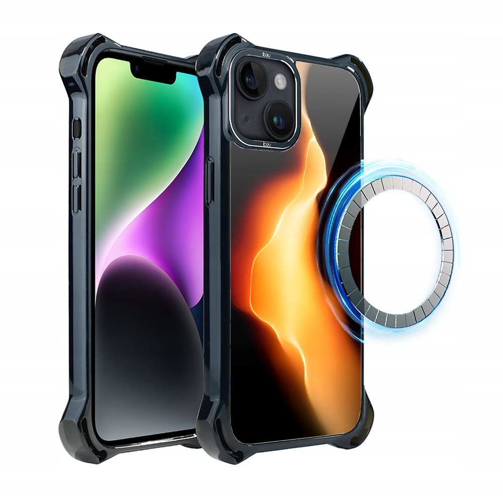 Pouzdro iPhone 14 Plus Ibizu DropGuard Ultra s MagSafe, Eclipse