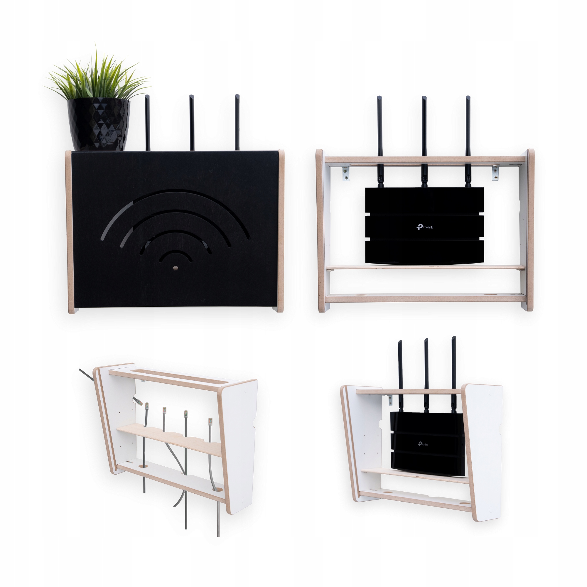 WiFi I Kryt na router I I Skříňka na router |Polička na router I Vyrobeno v Eu