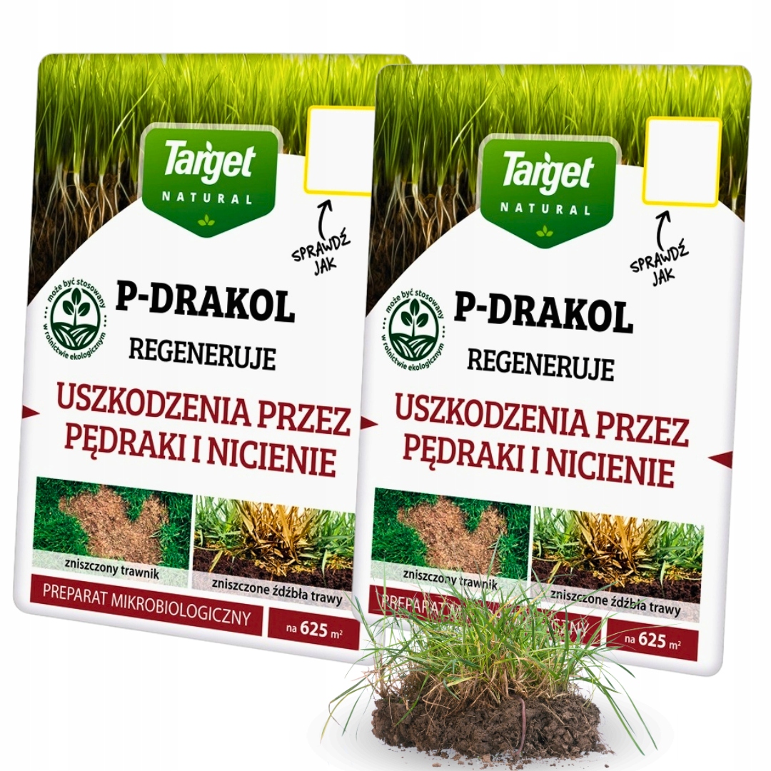 Zestaw 2 X P-drakol Mikrobiologiczna Regeneracja Trawnika 50G Target