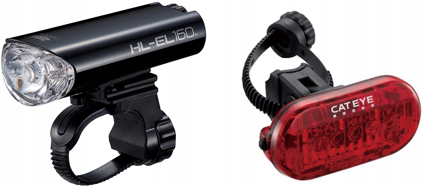 Sada světel na kolo Přední Zadní Cateye HL-EL160 TL-LD155 EL160 Omni 5
