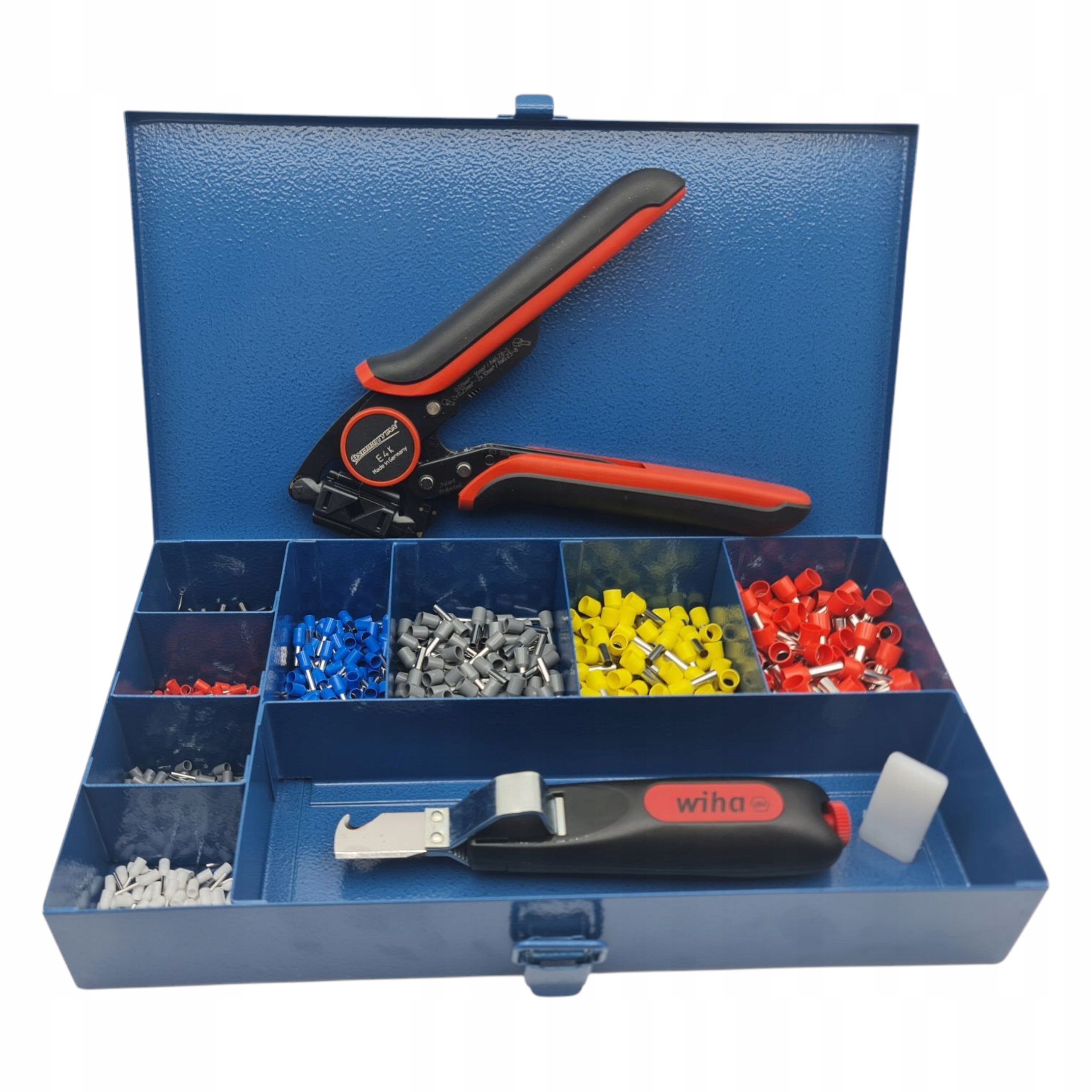 Krimpovací kleště na kabely 0,08-16 Nůž pro kabely Wiha Pouzdra ET01SK32L De