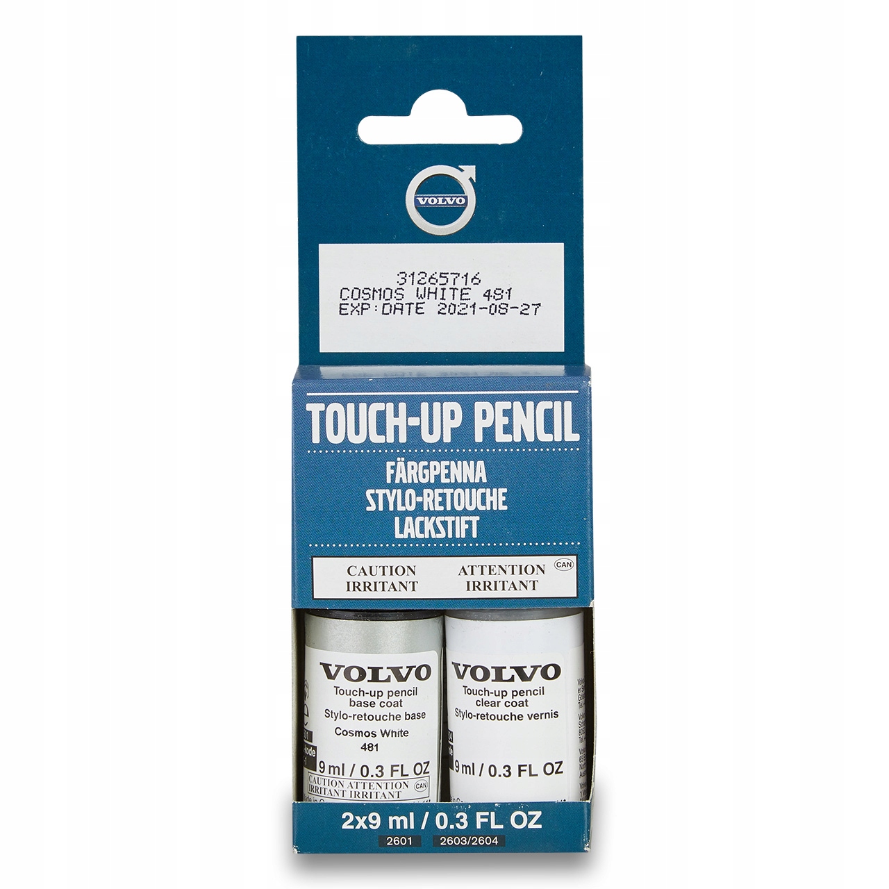 VOLVO lakier sztyft mazak zaprawka CosmosWhite 481 Stan opakowania oryginalne