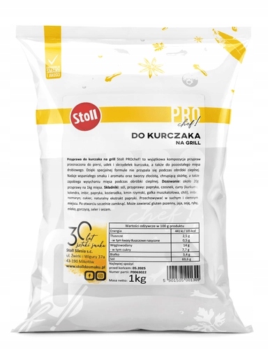 3x Stoll Pro Chef Koření na kuře na gril 1 kg