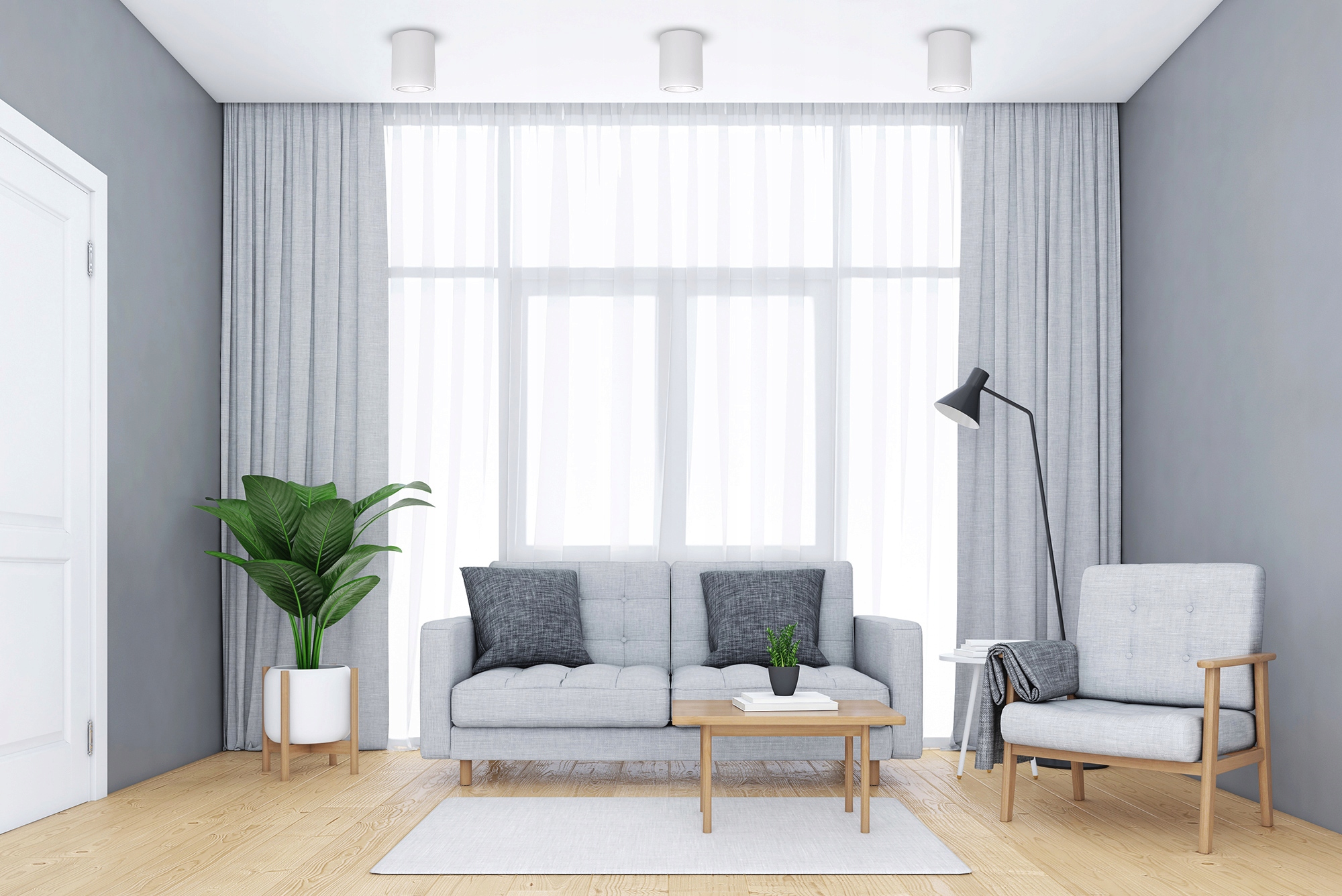 4x Oprawa natynkowa Halogenowa TUBA LED GU10 biała SPOT sufitowa do POKOJU Kolor biały