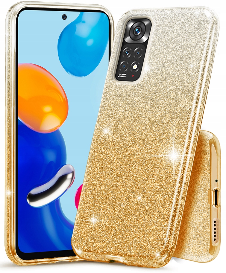 

Etui Brokat Case Szkło do Xiaomi Redmi Note 11 11S