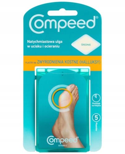 

Compeed plastry na halluksy średnie 5 sztuk