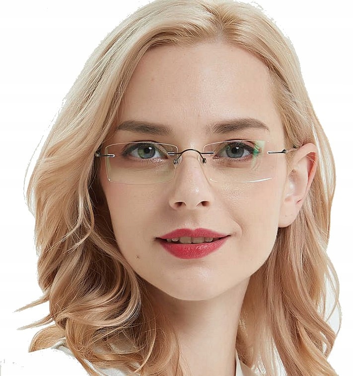 Okulary bezramkowe Korekcyjne Do Czytania +1 +4