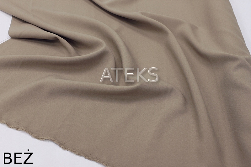 MATOWY MATERIAŁ TKANINA NA ZASŁONY 150 cm beż Wzór gładki