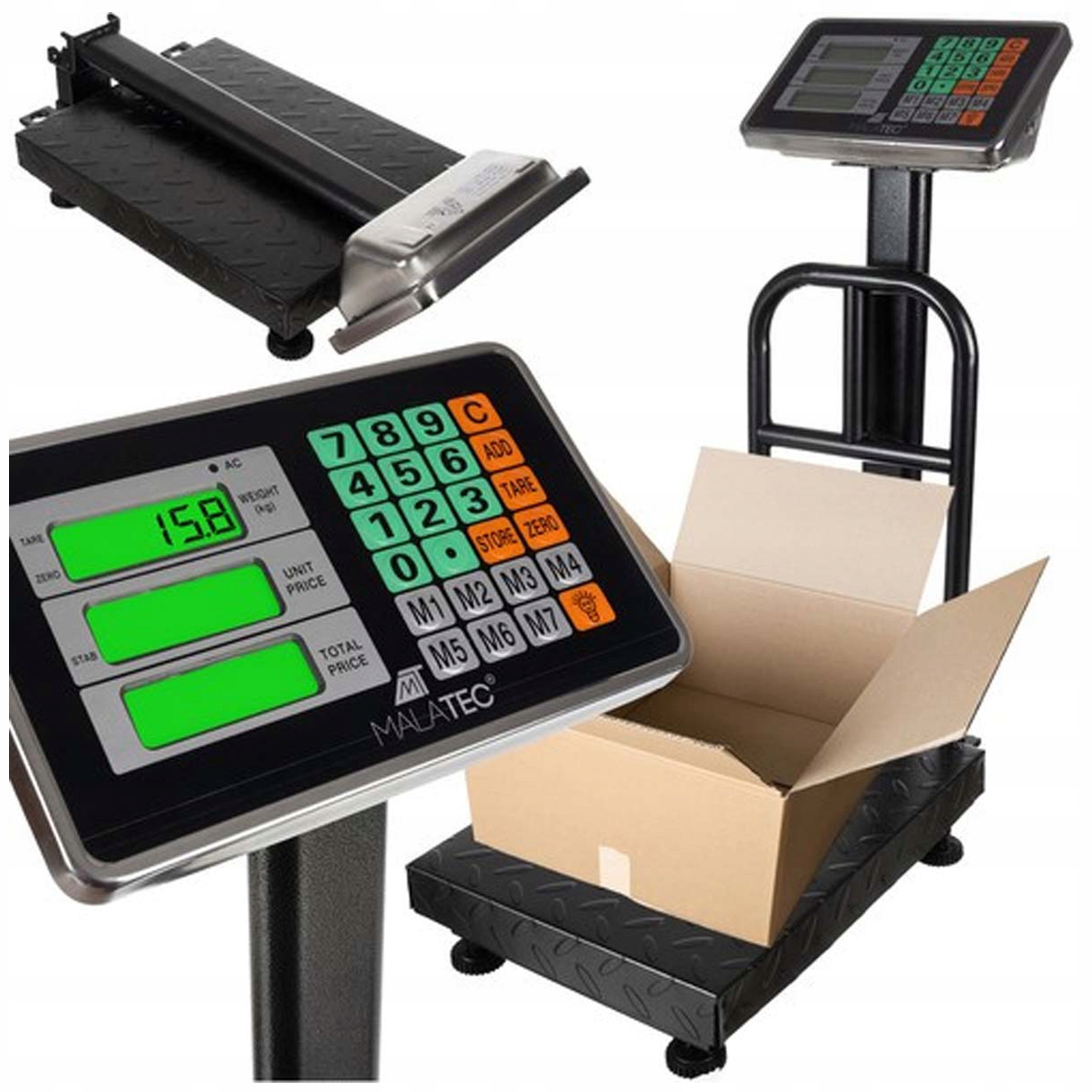 Skladová plošinová váha pro domácnost 150 kg, velká, odolná