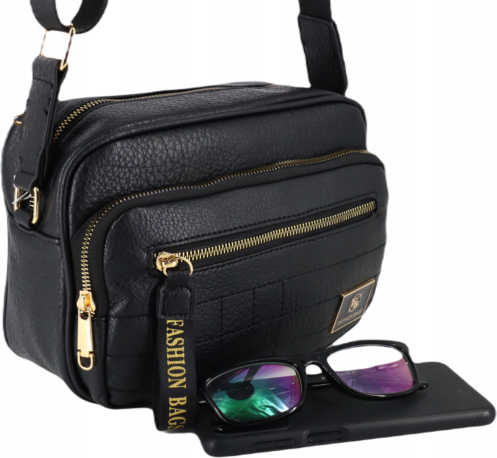 TOREBKA LISTONOSZKA MAŁA 2 KOMORY MIĘKKA PROSTOKĄTNA Szerokość produktu 24 cm