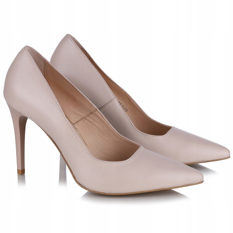 Dámské kožené lodičky Aspena LM-2646 117 pudrová kůže VEL.38