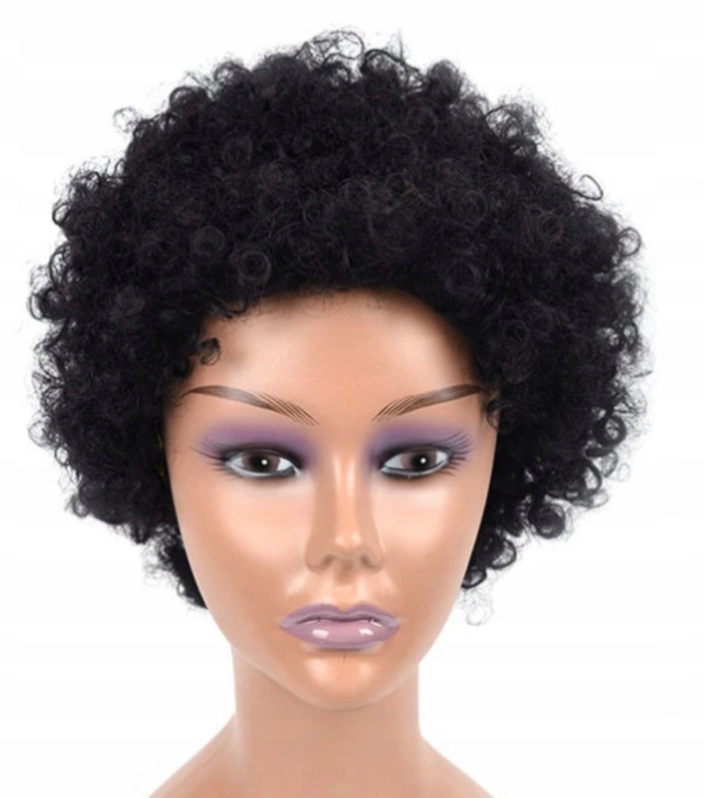 PERUKA CZARNA AFRO KRĘCONE WŁOSY UNIWERSALNA karnawał DLA DZIECI DOROSŁYCH Marka AG