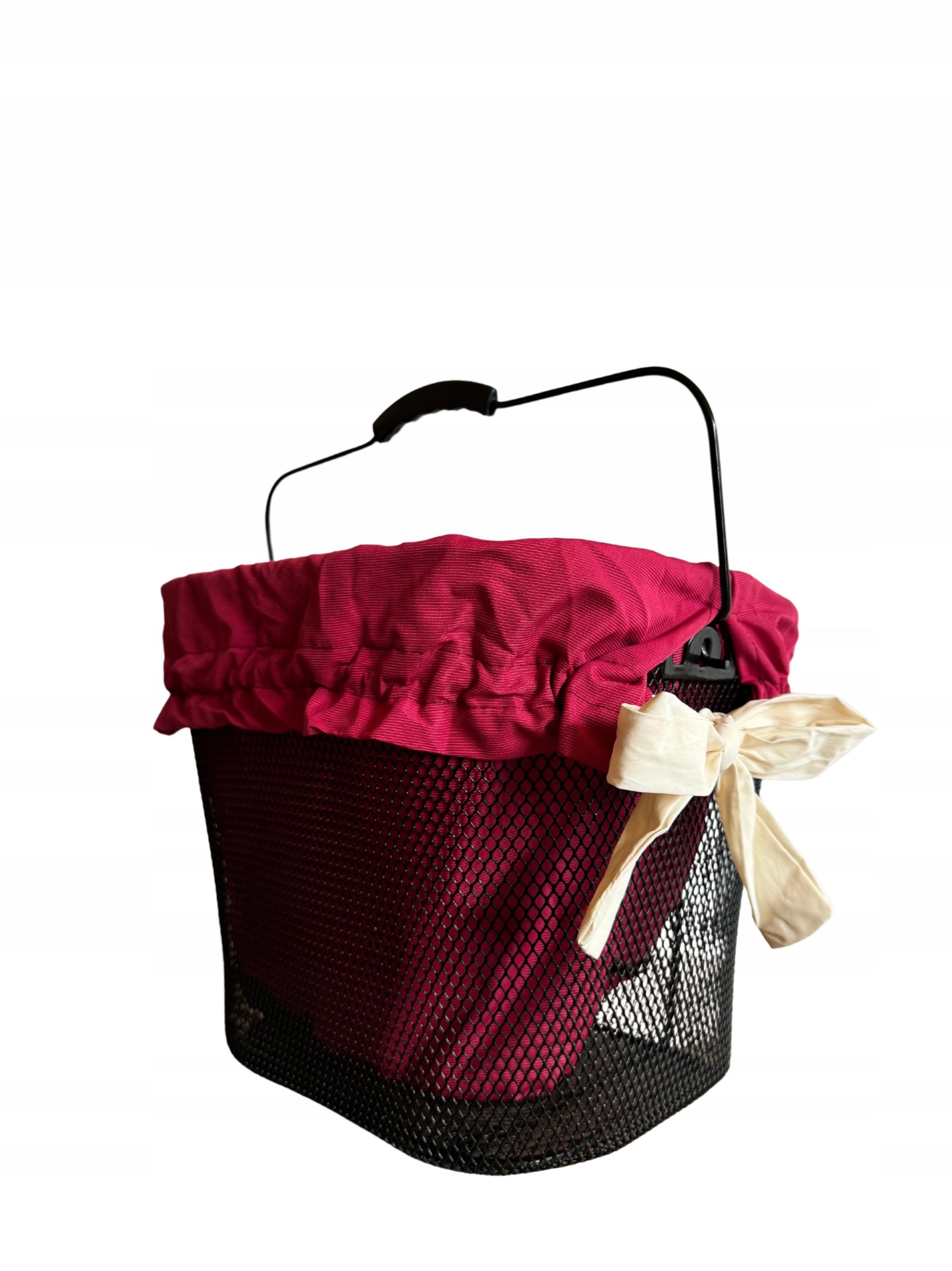 WKŁAD WKŁADKA WYŚCIÓŁKA ODPINANA OBSZYCIE DO KOSZA ROWEROWEGO BORDOWY