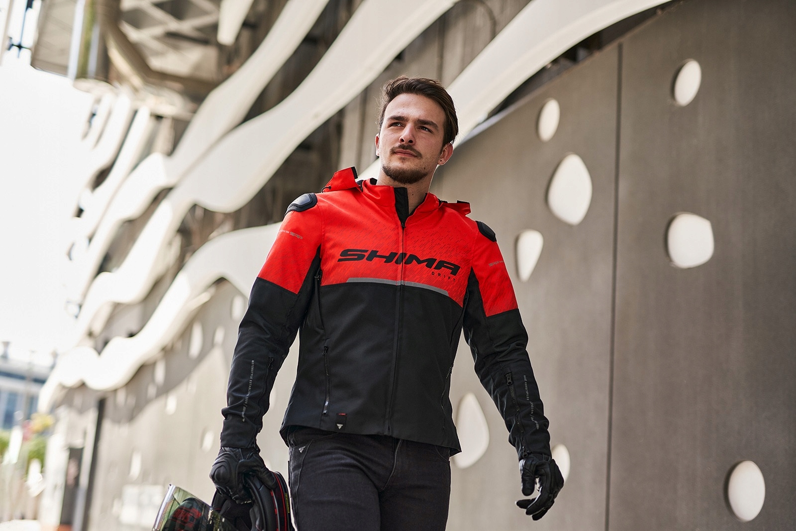 SHIMA DRIFT MEN Red Kurtka motocyklowa męska Rozmiar M