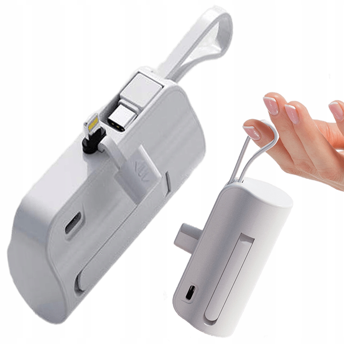 

Mały Powerbank 5000 mAh Kieszonkowy Iphone/typ-c