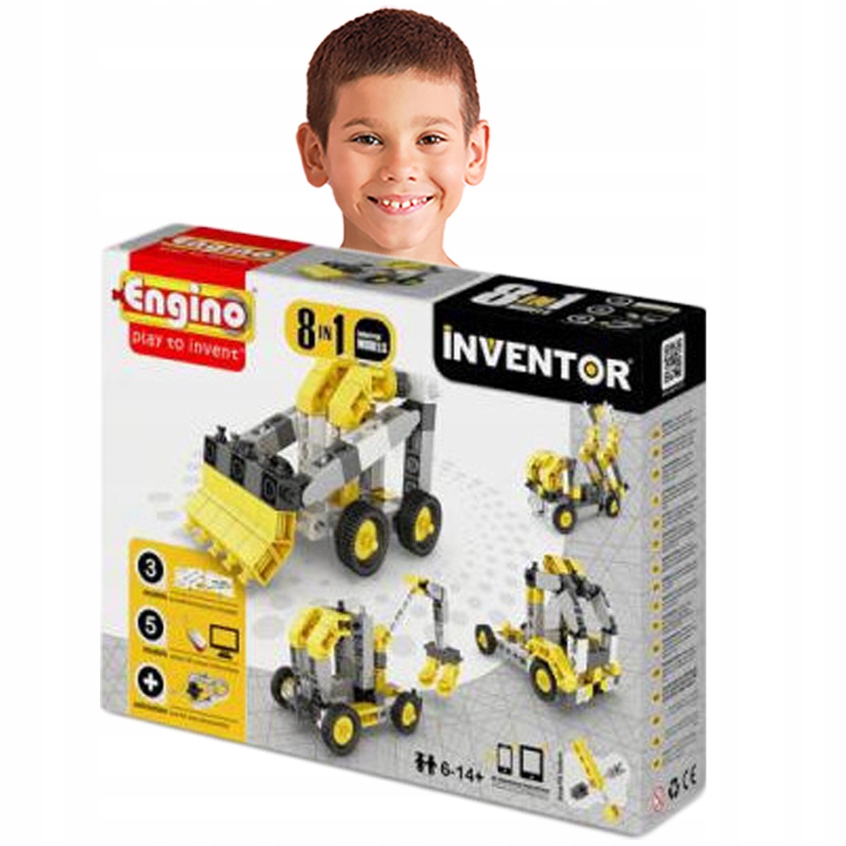 Zestaw Kreatywny Klocki Inventor 8 Modeli Budowa