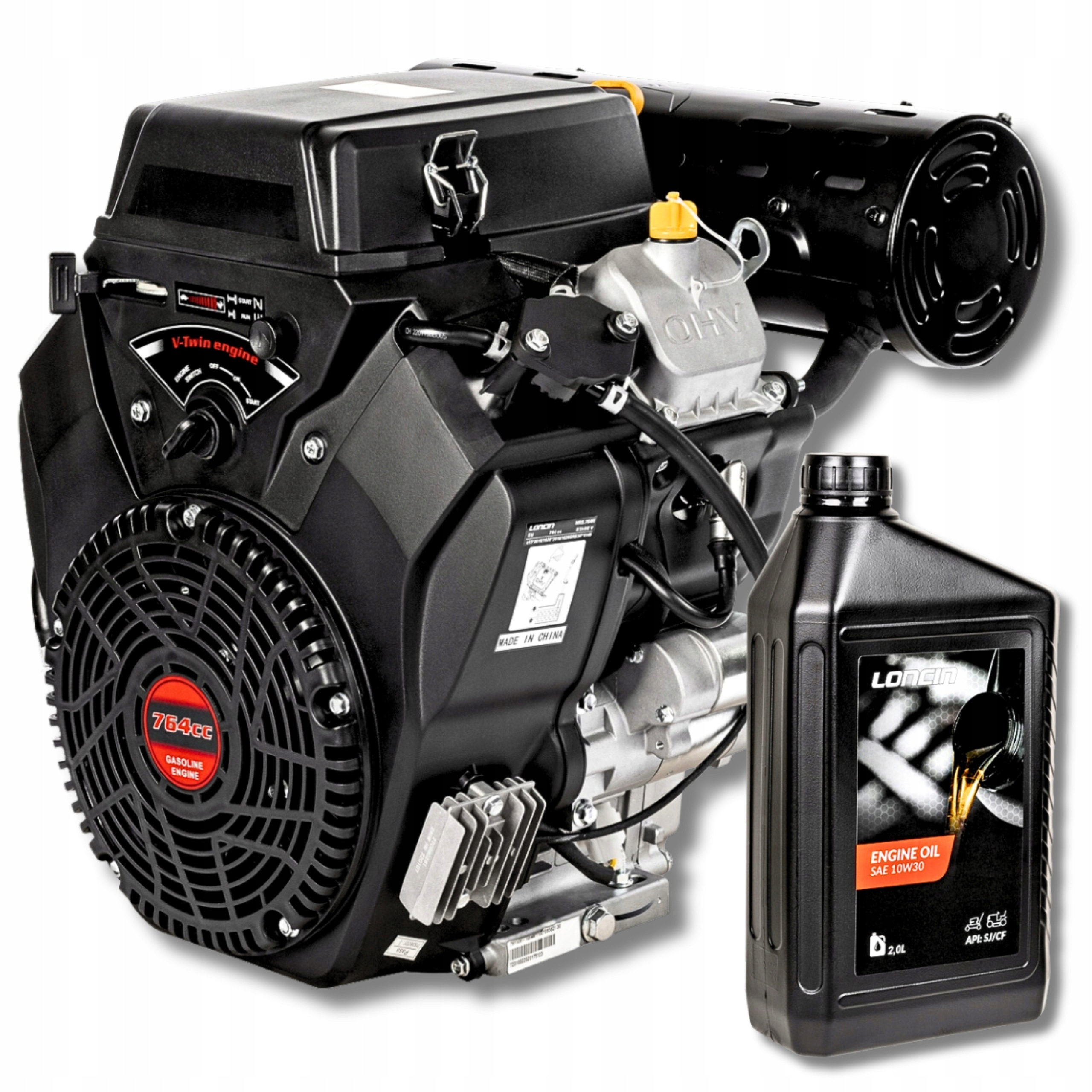 Silnik Spalinowy Dwucylindrowy Loncin LC2V80FD 25,4 mm