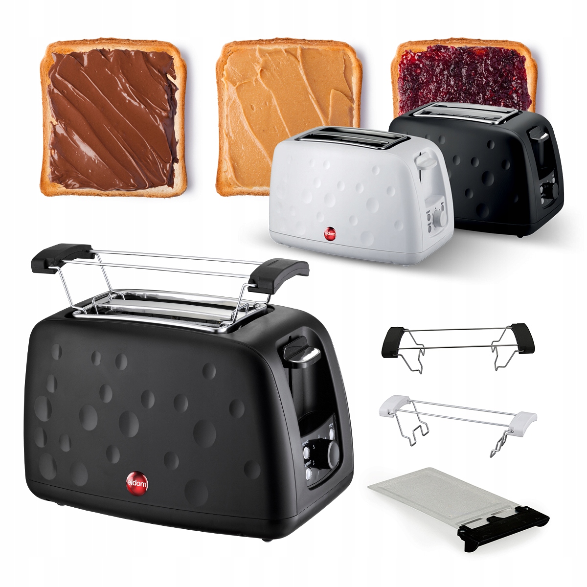 

Toster Opiekacz Sandwich TO245 czarny Eldom