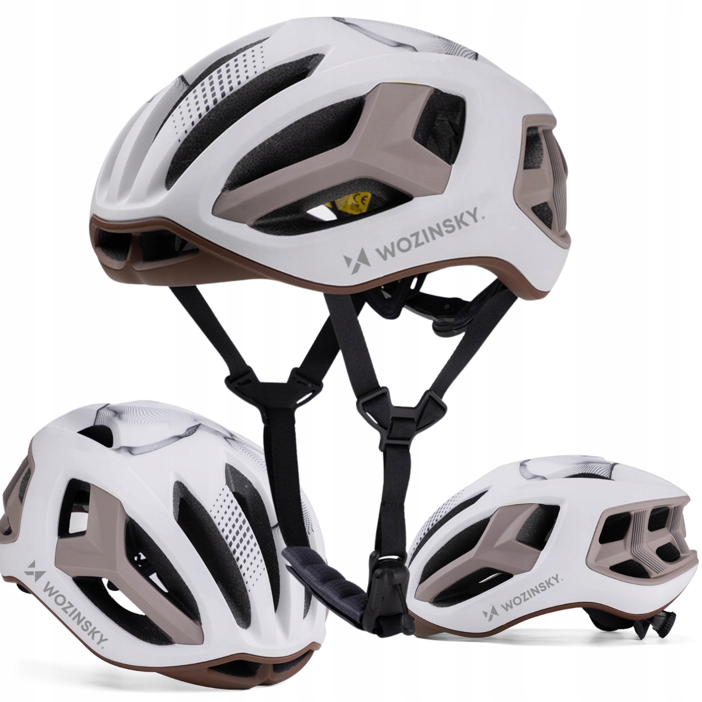 KASK ROWEROWY SZOSOWY ULTRALEKKI REGULOWANY UNIWERSALNY 54-58 cm
