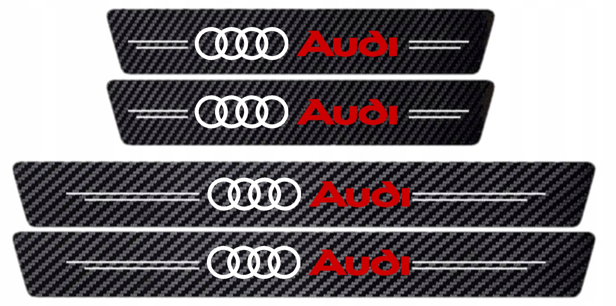 

Osłona naklejka na progi Audi Carbon