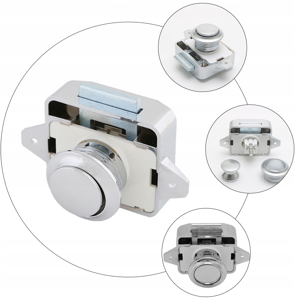 1 szt. PRAKTYCZNY UCHWYT DO RV ZAMKNIĘCIE DRZWI SZAFY Marka bez marki