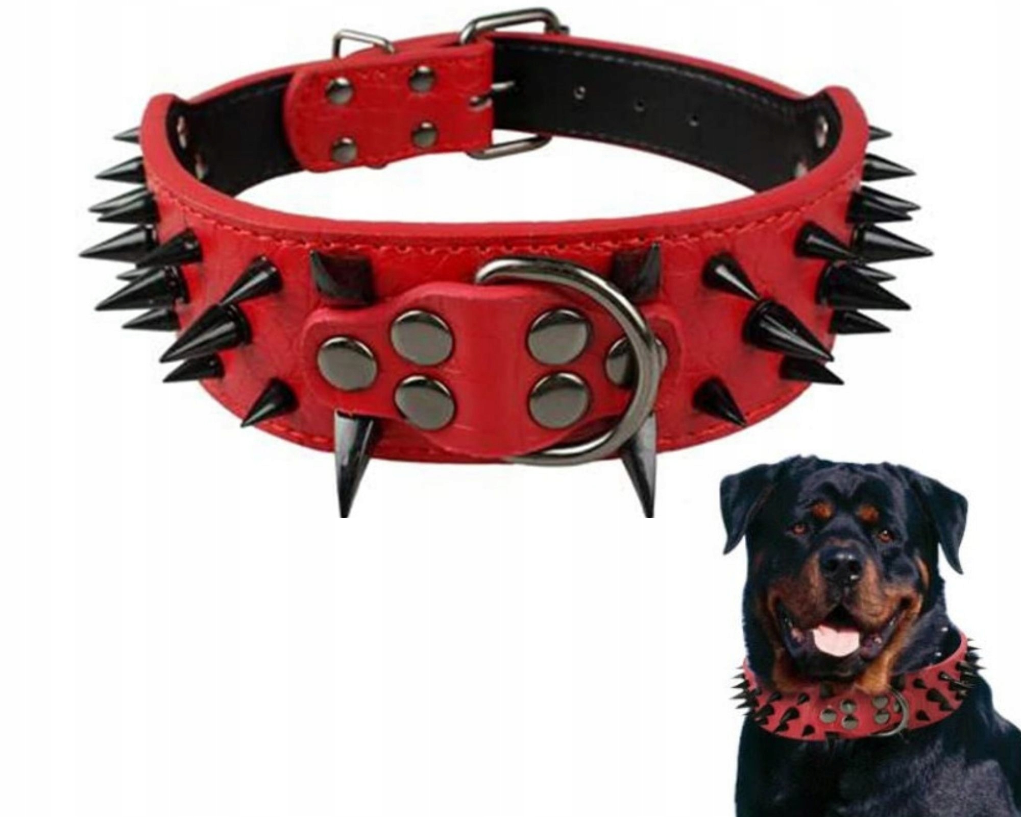 

Obroża Dla Psa Z Kolcami XL Skórzana Bully 48/56CM
