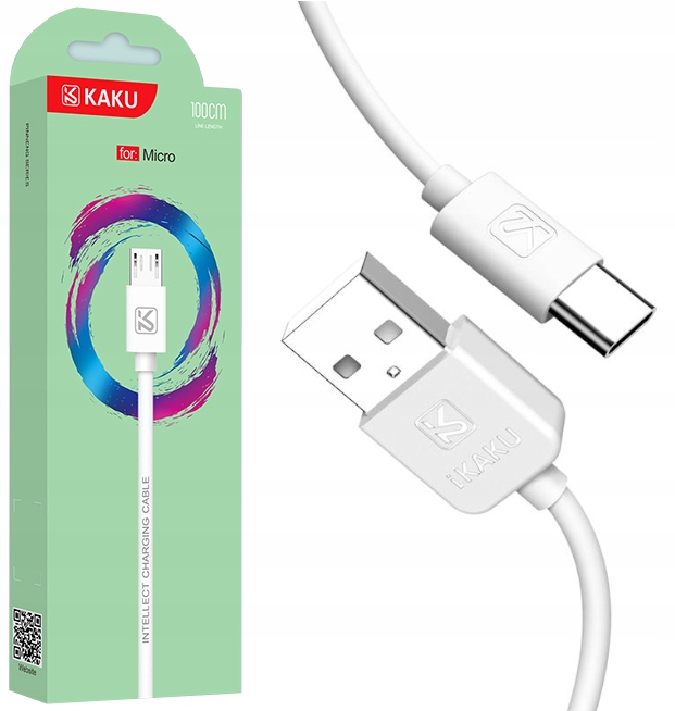 

Kabel Usb Pinneng Usb-c 100CM 2.4A Szybki Biały