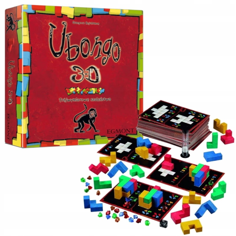 Egmont Ubongo 3D Gra Planszowa Trójwymiarowe Szaleństwo Logiczna Rodzinna
