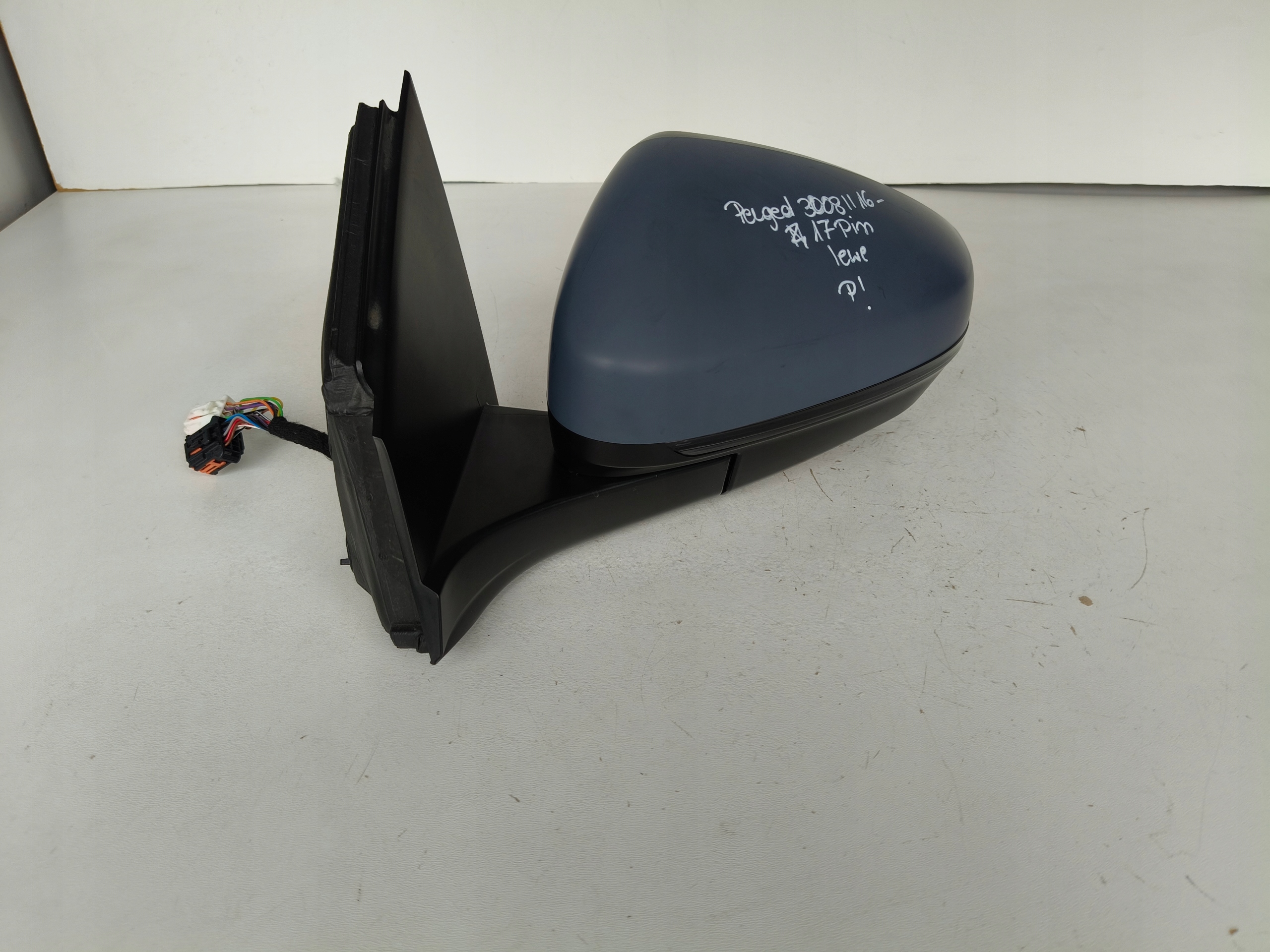 mirror left PEUGEOT 3008 II 16- 17 PIN