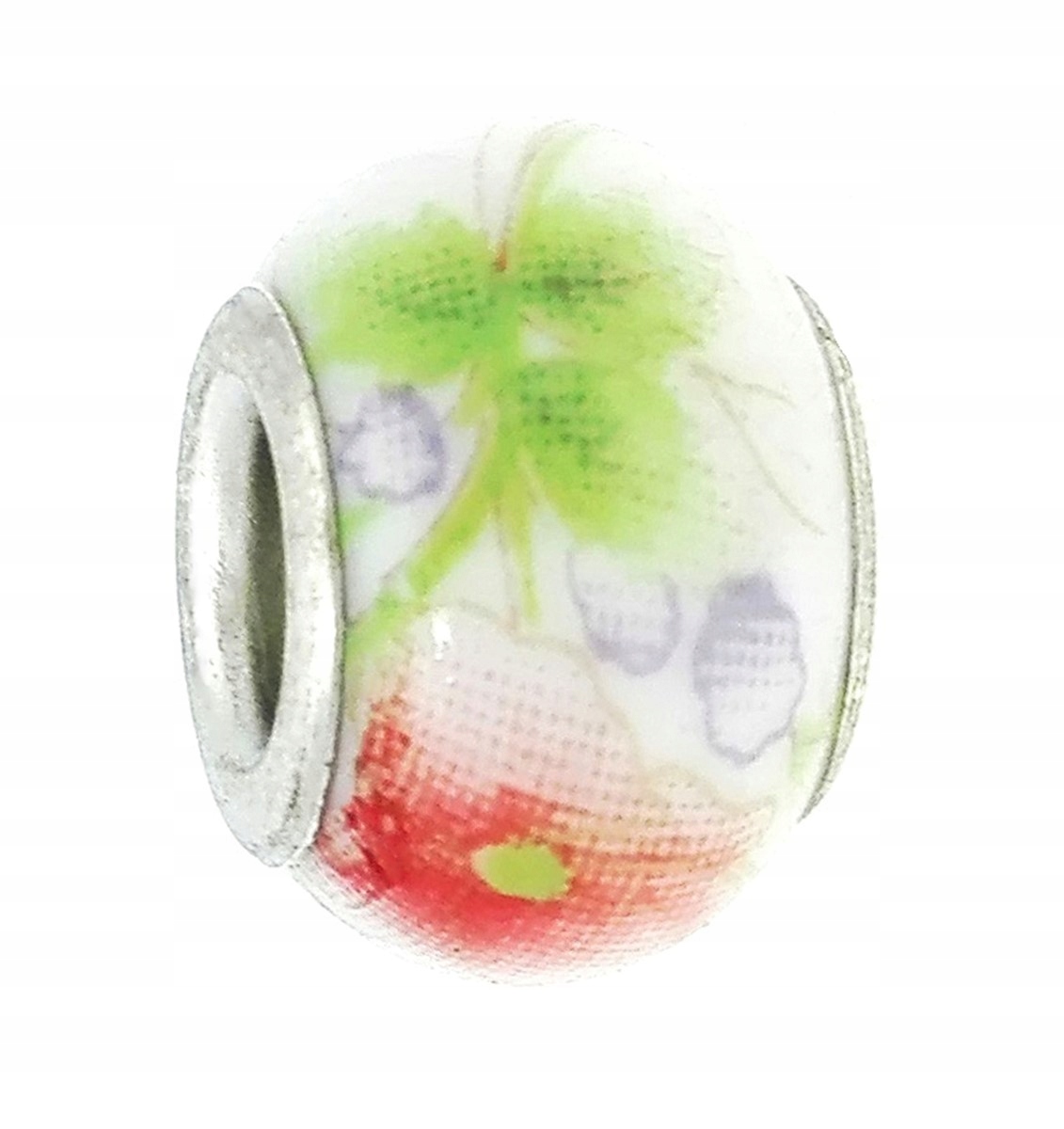 

Zawieszka beads ceramiczny pastelowe kwiaty