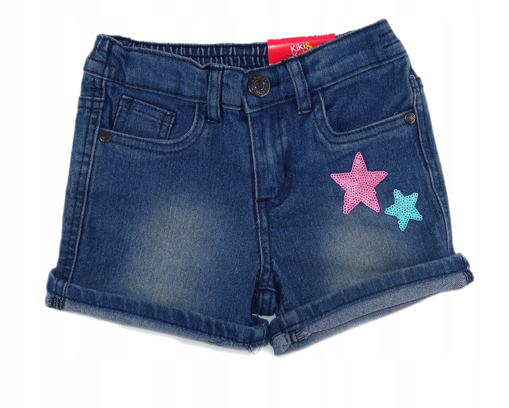 

Spodenki dziewczęce szorty elastyczne jeans 122