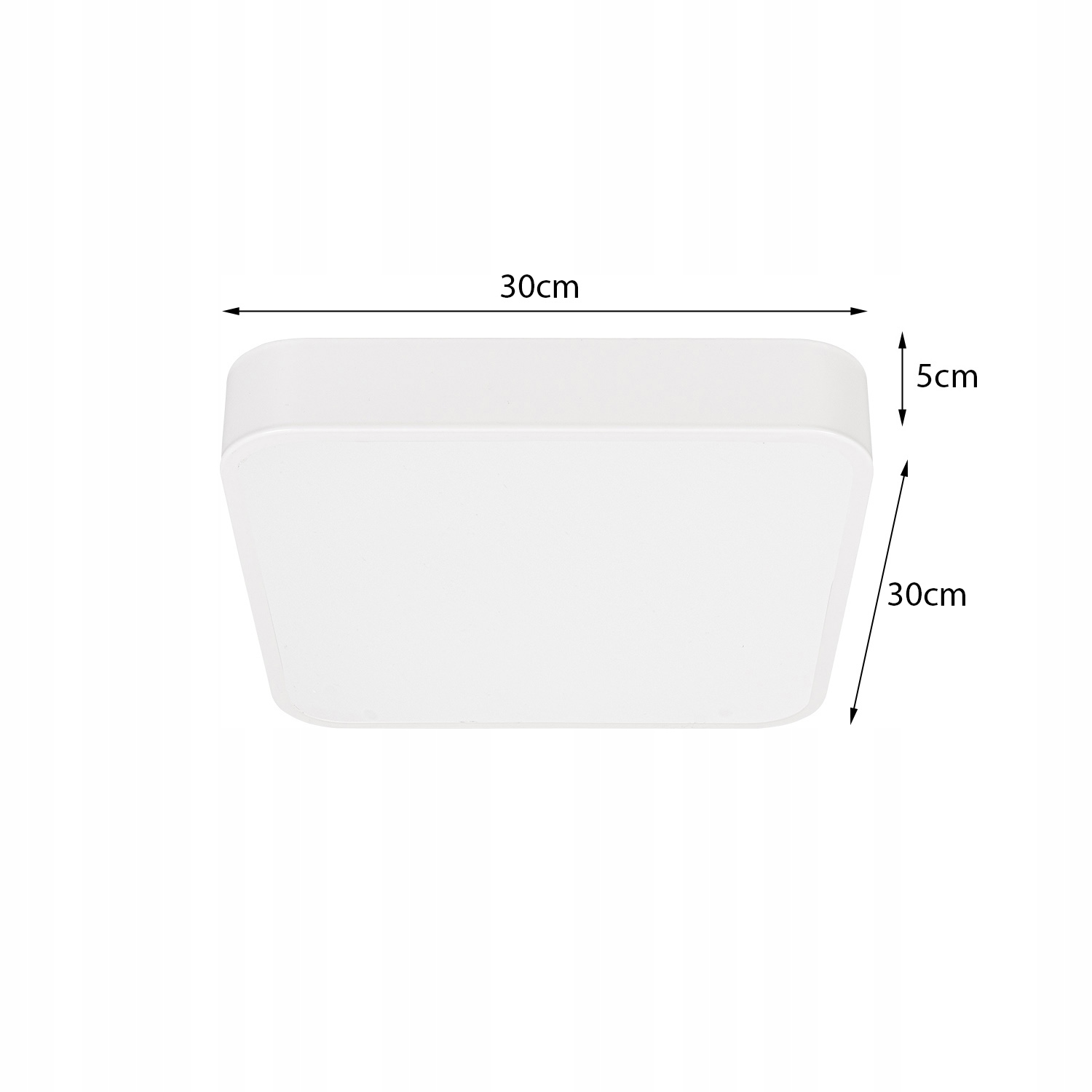 LAMPA SUFITOWA LED biała MAŁA PLAFON natynkowy KWADRAT 30cm Panel 30W Rodzaj gwintu zintegrowane źródło LED