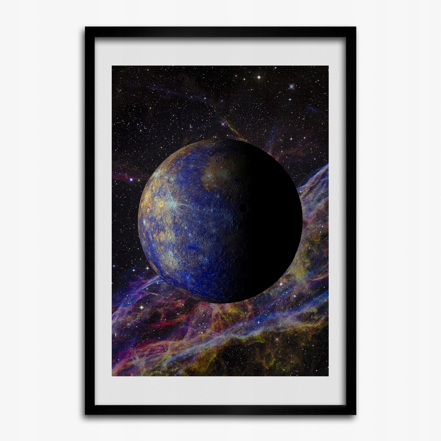 Grafika v rámečku na zeď dárek Merkur 50x70
