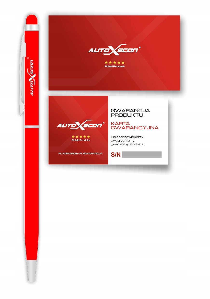 RYSIK DŁUGOPIS DO EKRANÓW CZERWONY AUTOXSCAN